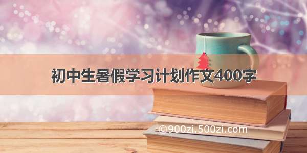 初中生暑假学习计划作文400字