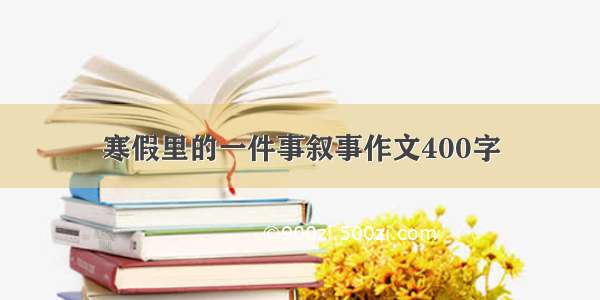 寒假里的一件事叙事作文400字