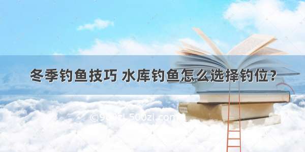 冬季钓鱼技巧 水库钓鱼怎么选择钓位？