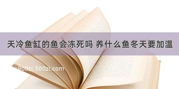 天冷鱼缸的鱼会冻死吗 养什么鱼冬天要加温