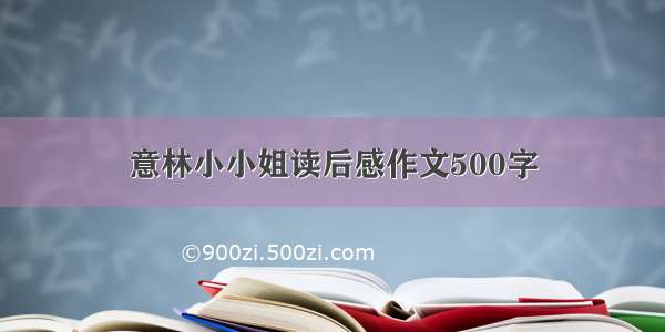 意林小小姐读后感作文500字