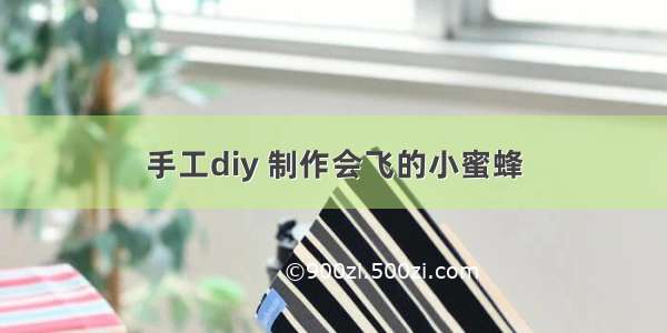 手工diy 制作会飞的小蜜蜂