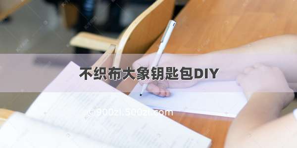 不织布大象钥匙包DIY