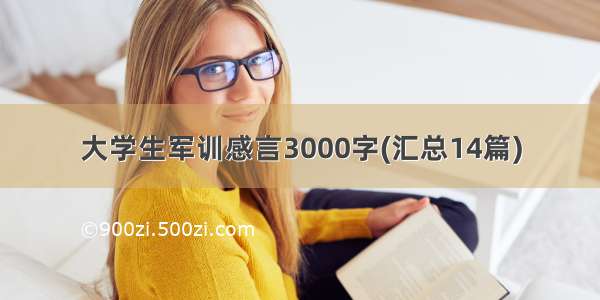 大学生军训感言3000字(汇总14篇)