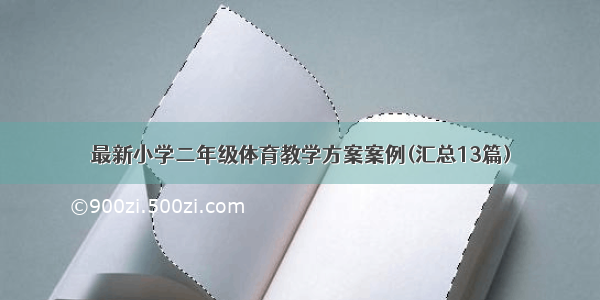 最新小学二年级体育教学方案案例(汇总13篇)