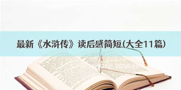 最新《水浒传》读后感简短(大全11篇)