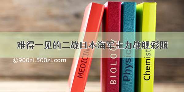 难得一见的二战日本海军主力战舰彩照