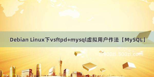 Debian Linux下vsftpd+mysql虚拟用户作法【MySQL】