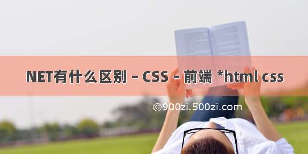 NET有什么区别 – CSS – 前端 *html css