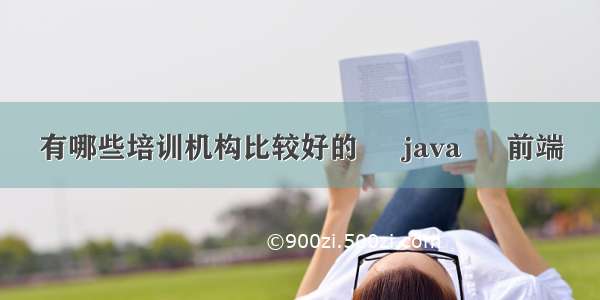 有哪些培训机构比较好的 – java – 前端