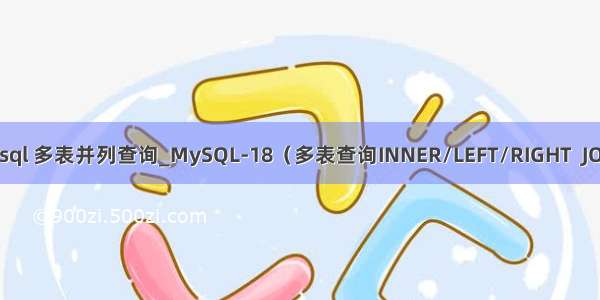 mysql 多表并列查询_MySQL-18（多表查询INNER/LEFT/RIGHT  JOIN）