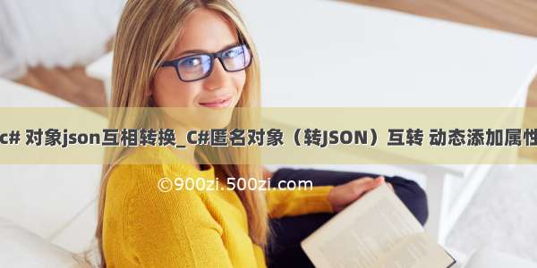 c# 对象json互相转换_C#匿名对象（转JSON）互转 动态添加属性