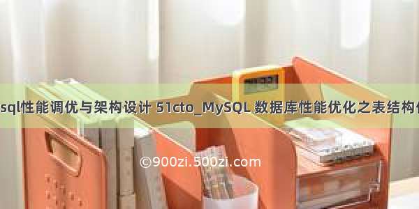 mysql性能调优与架构设计 51cto_MySQL 数据库性能优化之表结构优化