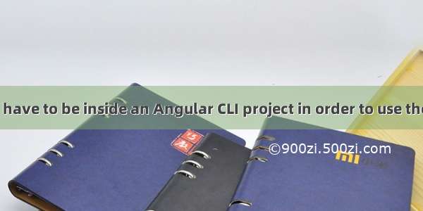 【angular】you have to be inside an Angular CLI project in order to use the serve command