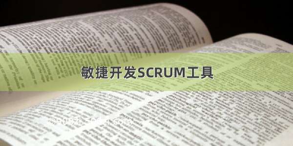 敏捷开发SCRUM工具