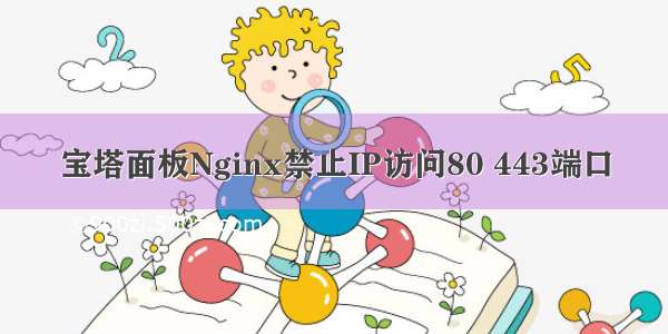 宝塔面板Nginx禁止IP访问80 443端口