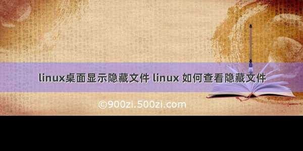linux桌面显示隐藏文件 linux 如何查看隐藏文件