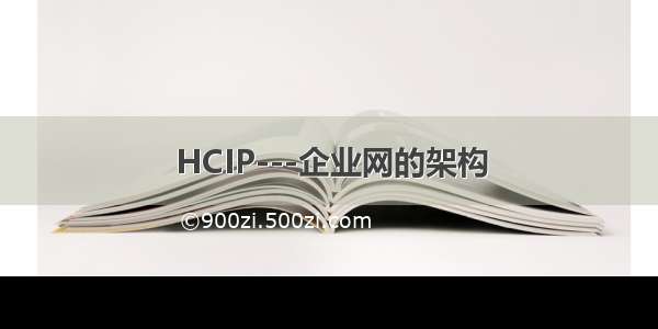 HCIP---企业网的架构