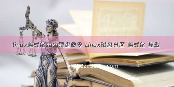 linux格式化sata硬盘命令 Linux磁盘分区 格式化 挂载