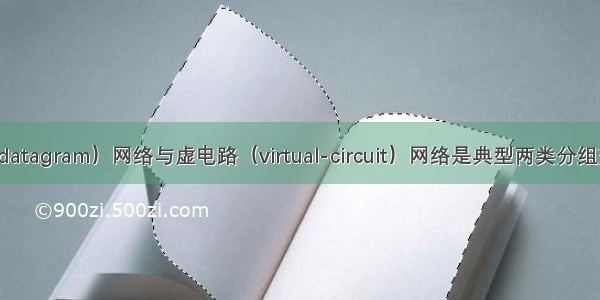 数据报（datagram）网络与虚电路（virtual-circuit）网络是典型两类分组交换网络。