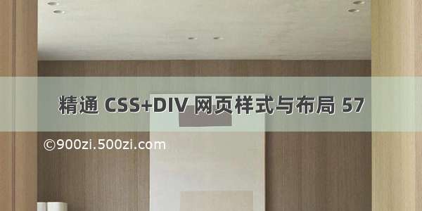 精通 CSS+DIV 网页样式与布局 57