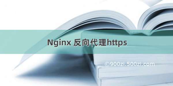 Nginx 反向代理https