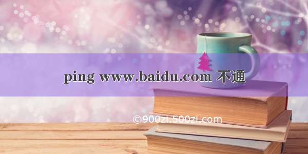 ping www.baidu.com 不通