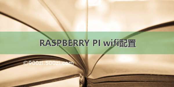 RASPBERRY PI wifi配置