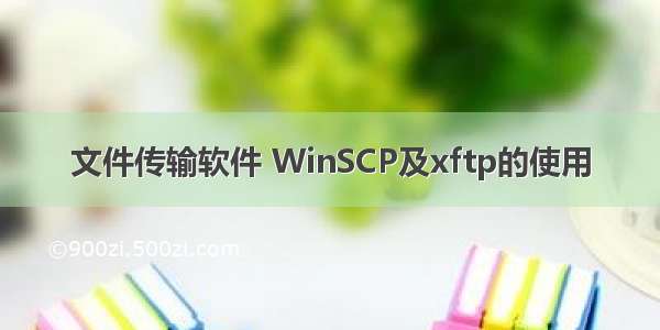 文件传输软件 WinSCP及xftp的使用