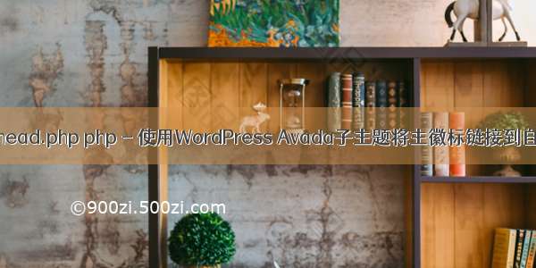 avada 修改head.php php - 使用WordPress Avada子主题将主徽标链接到自定义URL而