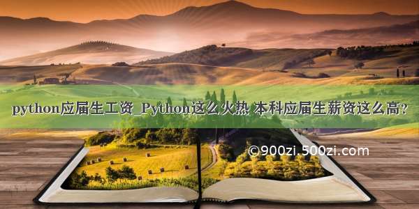 python应届生工资_Python这么火热 本科应届生薪资这么高？