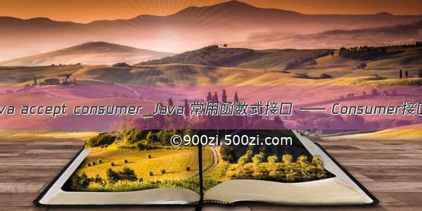 java accept consumer_Java 常用函数式接口 —— Consumer接口