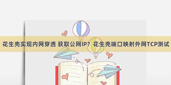 花生壳实现内网穿透 获取公网IP？花生壳端口映射外网TCP测试