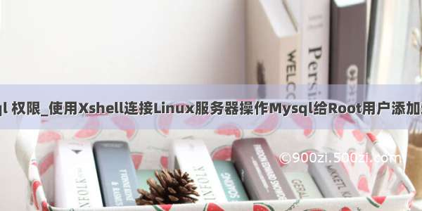 xshell mysql 权限_使用Xshell连接Linux服务器操作Mysql给Root用户添加远程访问权限