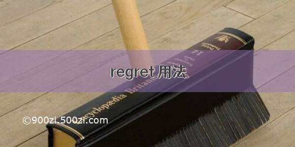 regret 用法