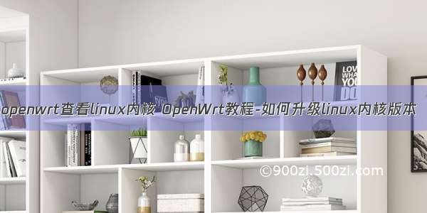 openwrt查看linux内核 OpenWrt教程-如何升级linux内核版本