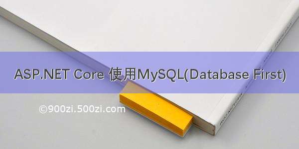 ASP.NET Core 使用MySQL(Database First)