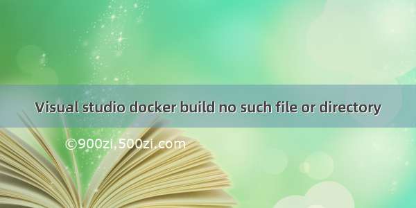 Visual studio docker build no such file or directory