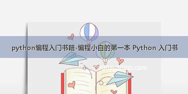 python编程入门书籍-编程小白的第一本 Python 入门书