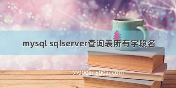 mysql sqlserver查询表所有字段名