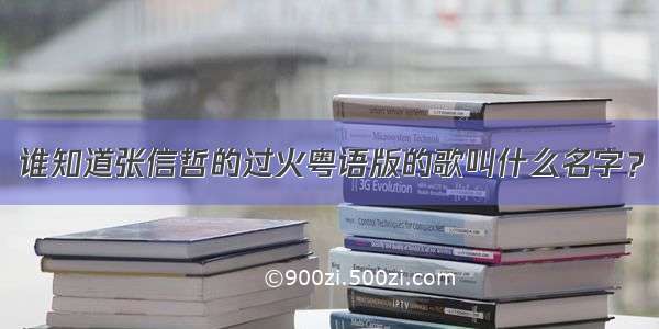 谁知道张信哲的过火粤语版的歌叫什么名字？