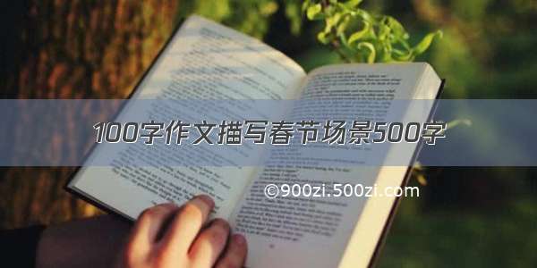 100字作文描写春节场景500字