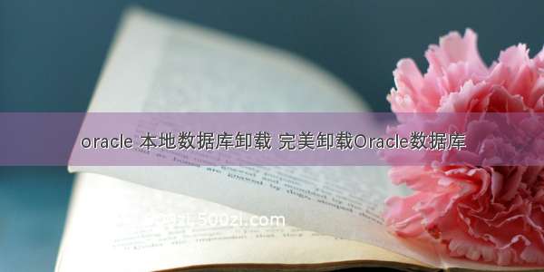 oracle 本地数据库卸载 完美卸载Oracle数据库