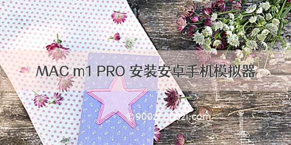 MAC m1 PRO 安装安卓手机模拟器