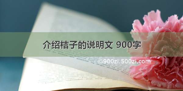 介绍桔子的说明文 900字