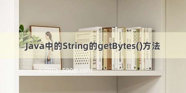Java中的String的getBytes()方法