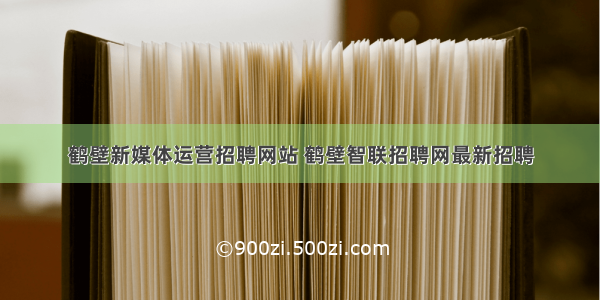 鹤壁新媒体运营招聘网站 鹤壁智联招聘网最新招聘