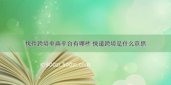 快件跨境电商平台有哪些 快递跨境是什么意思