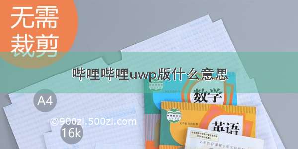 哔哩哔哩uwp版什么意思