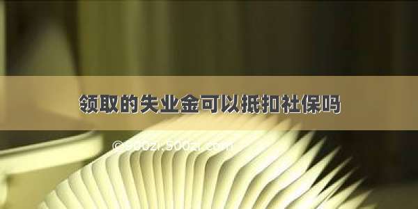 领取的失业金可以抵扣社保吗